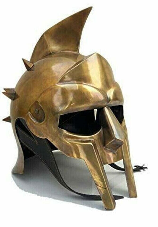 Maximus Gladiator Helmet Medieval Knight Roman Greek Spartan Movie Armor Replica