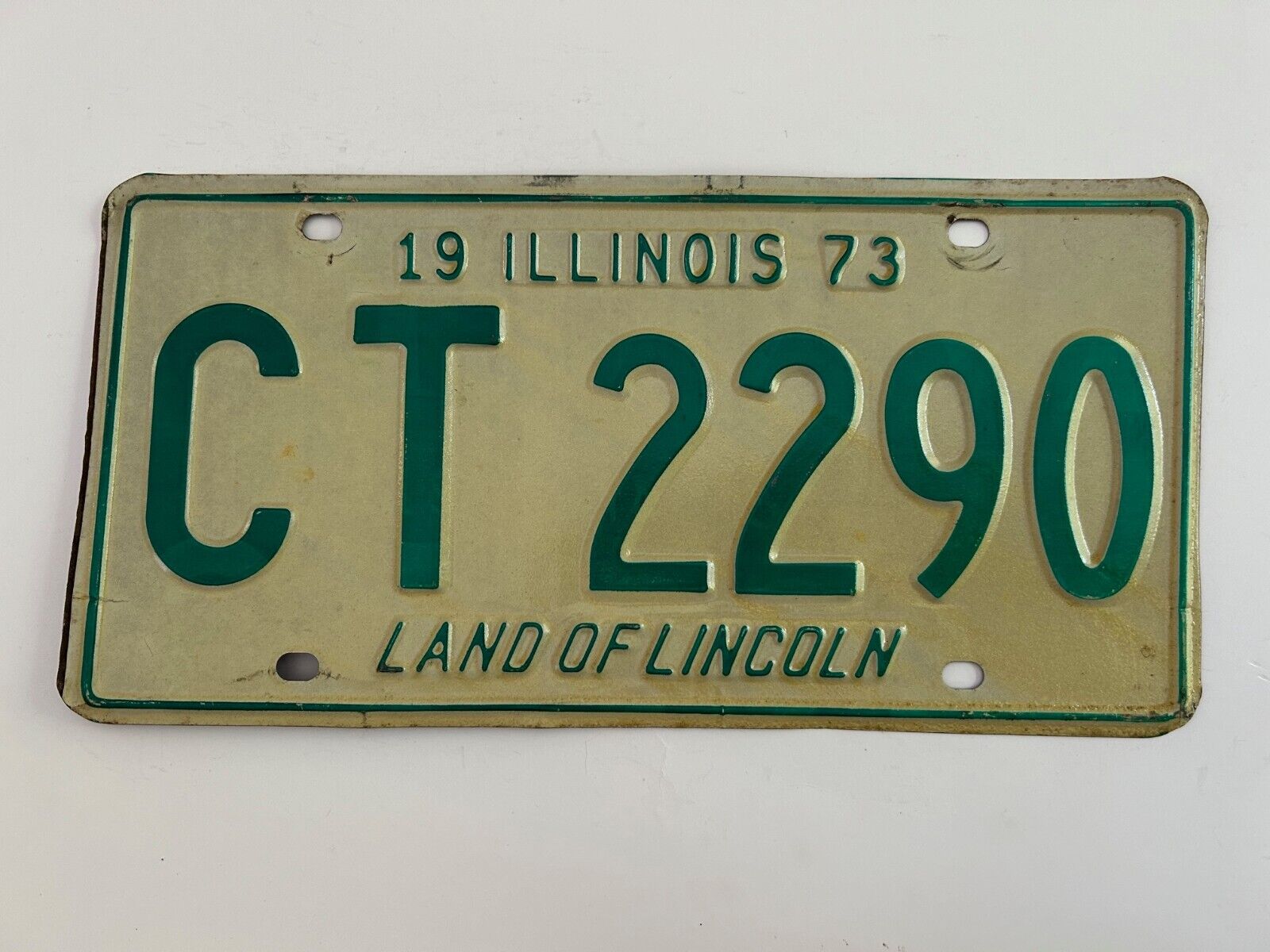 1973 Illinois License Plate All Original