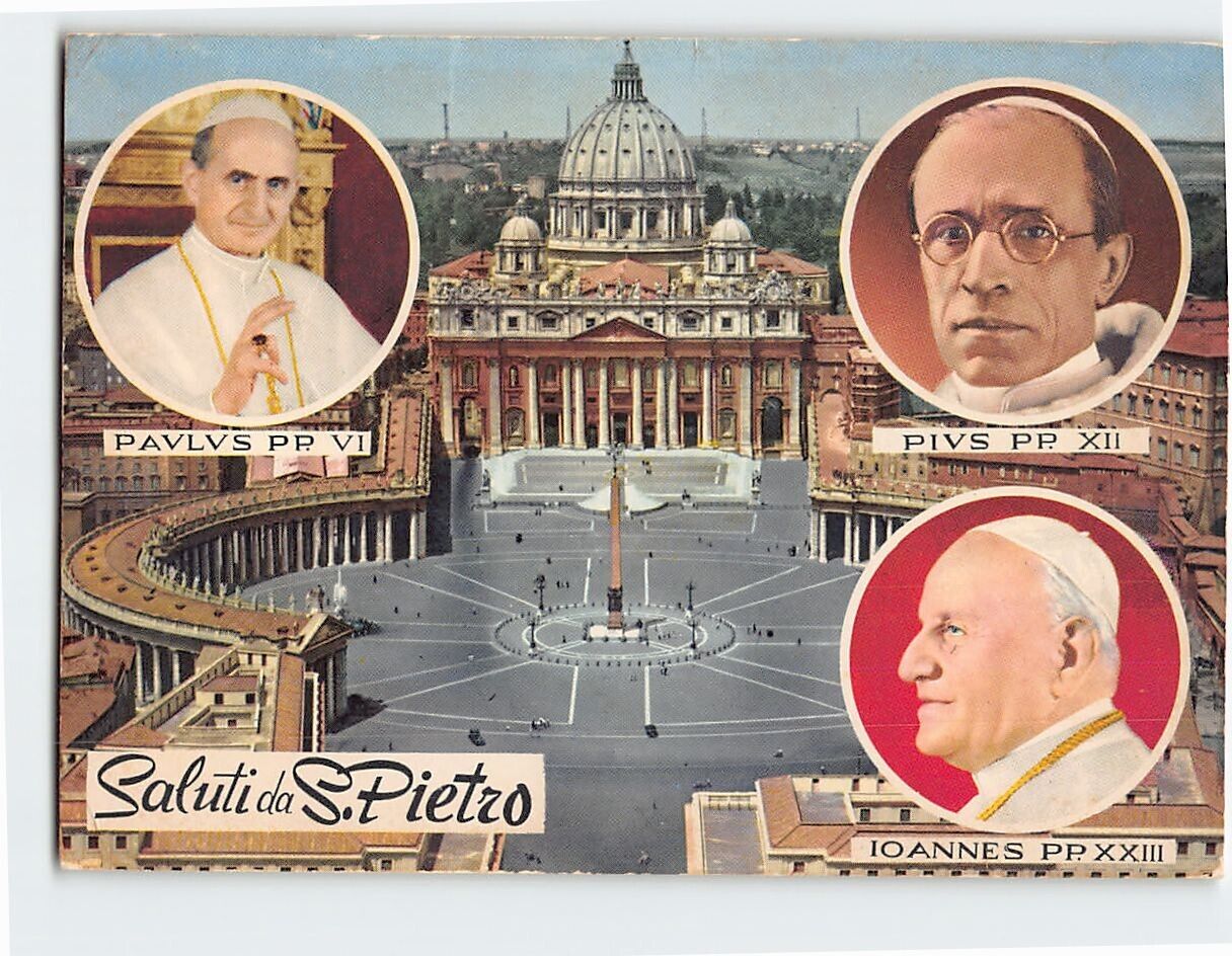 Postcard Saluti da S. Pietro, Rome, Italy
