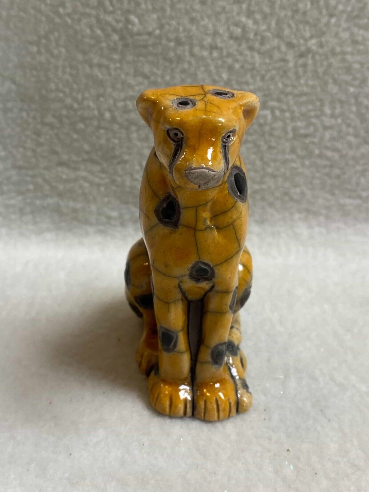 South Aftrican Handmade Cheetah Figurine