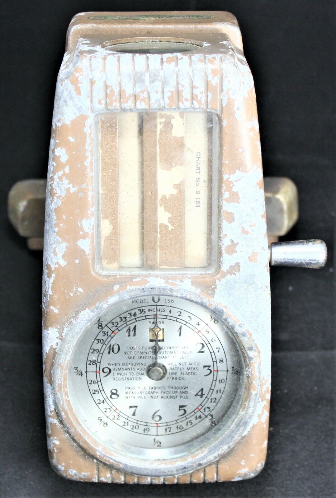 Measuregraph Model 156 Fabric Measuring Machine - Vintage - UNTESTED