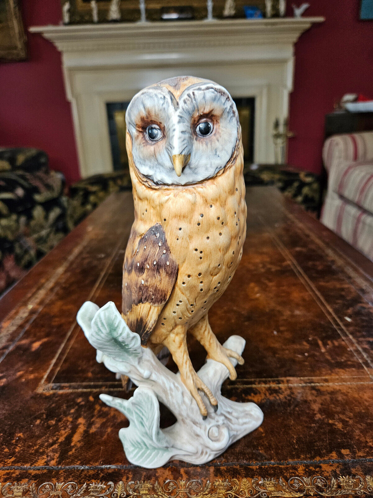 Goebel Barn Owl Figurine Hand Painted 9.25\