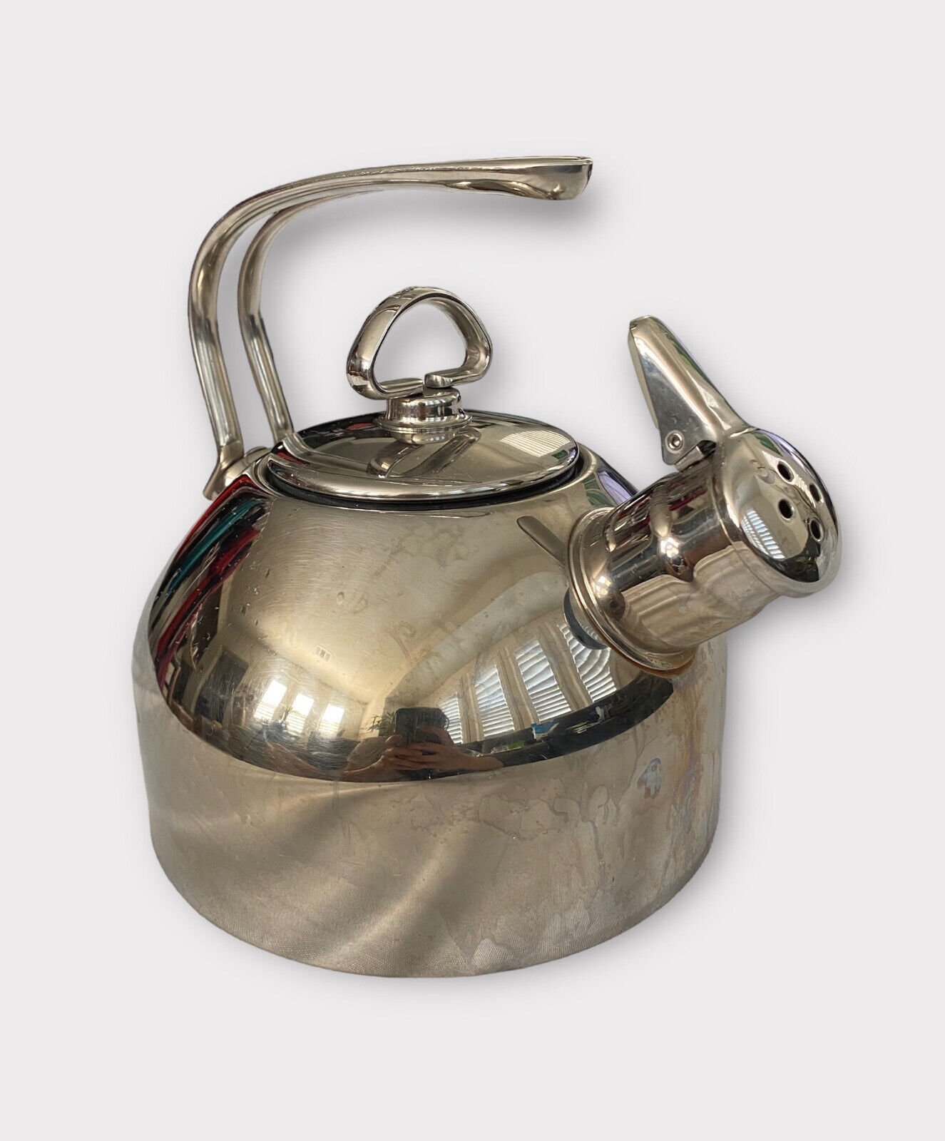 Chantal Classic Stainless Steel Tea Kettle 1.8 qt 18/8 Missing Harmonica Whistle