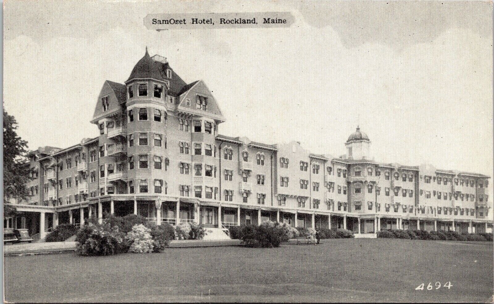 SamOset Hotel Rockland Maine ME Antique Postcard UNP Unused DB Dexter