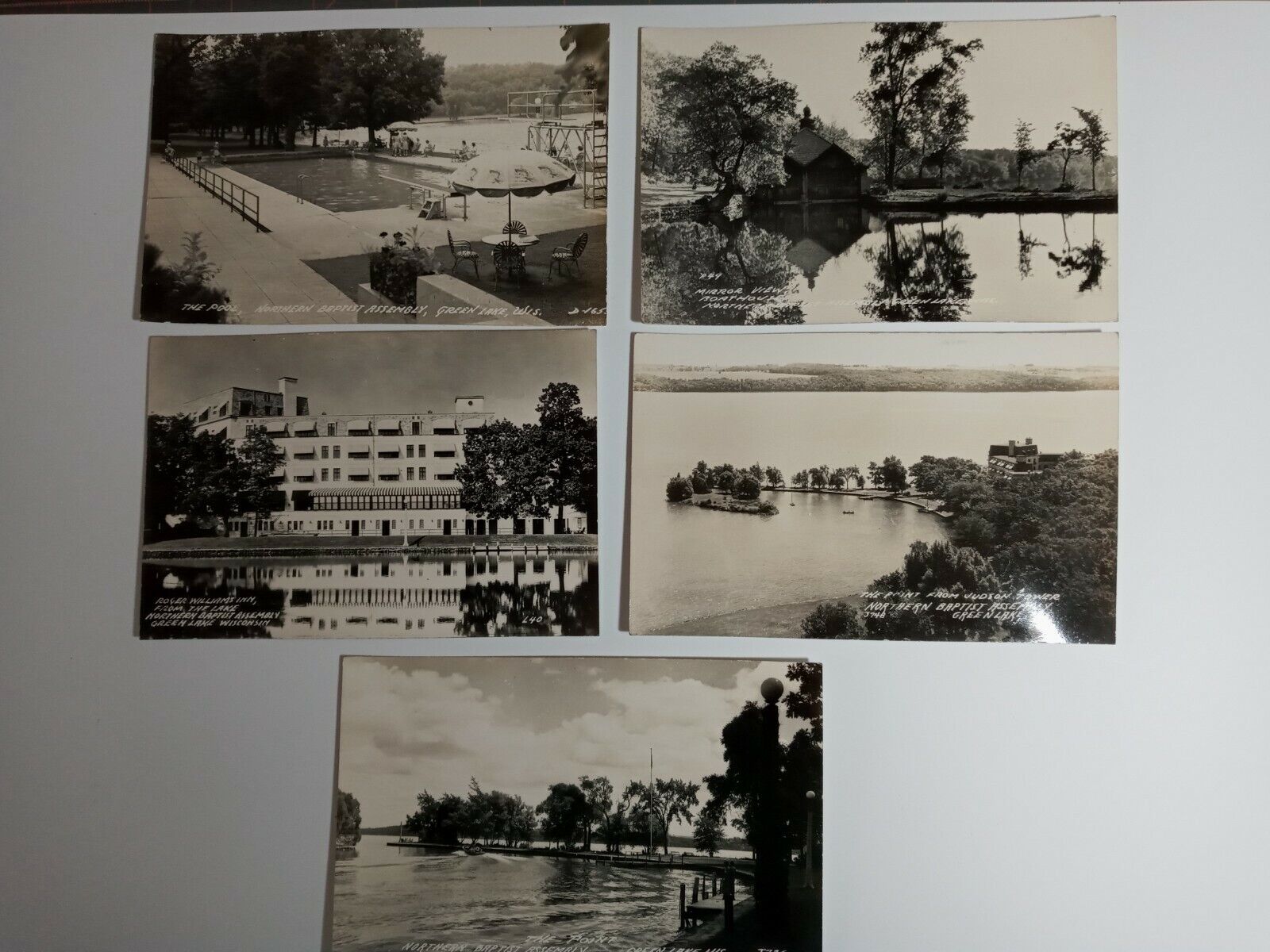 Vintage Postcards Northern Baptist Assembly, Green Lake, WI