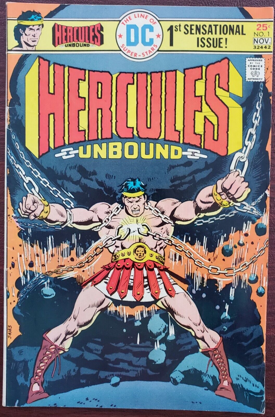 Hercules Unbound #1 VF+ 8.5 (DC 1975) ~ Wally Wood ✨