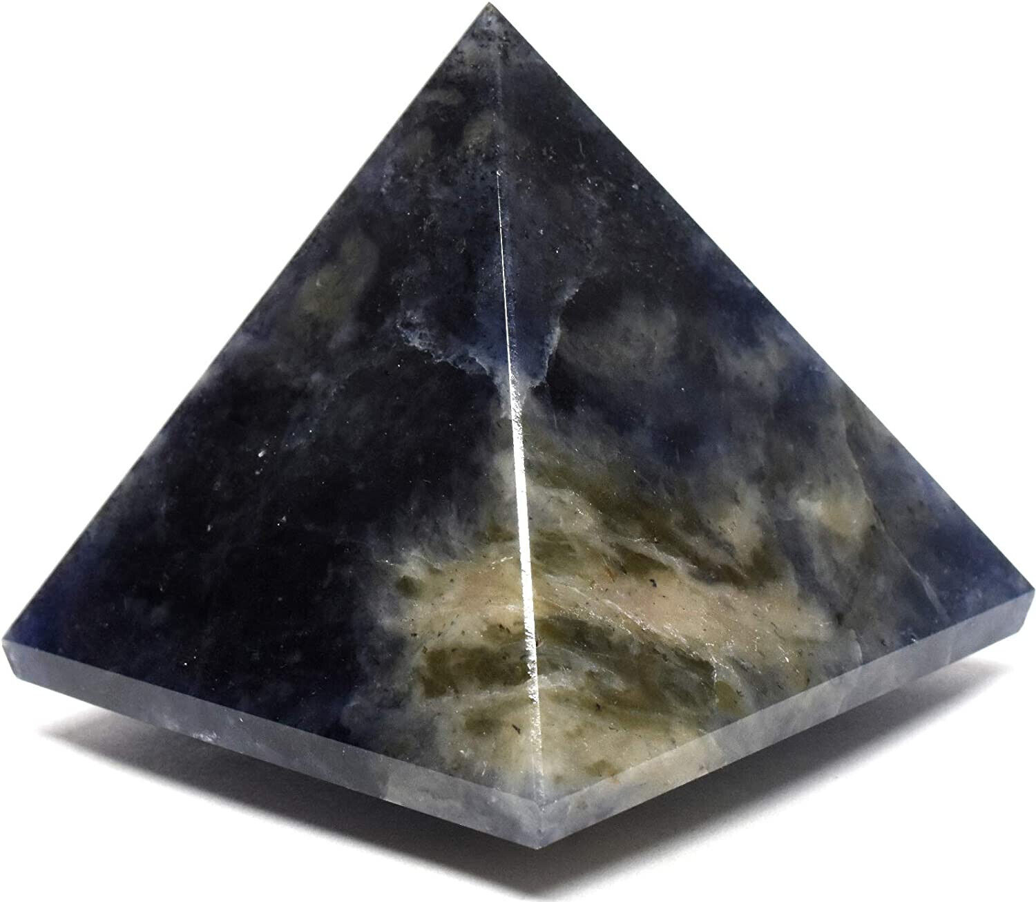 67mm Blue Iolite Pyramid Sparkling Natural \