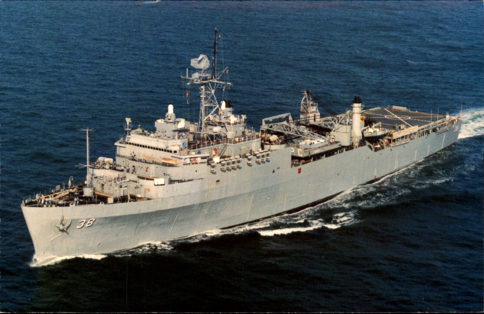 USS Pensacola LSD-38 ~ US Navy dock landing ship ~ built Quincy Shipbuilding