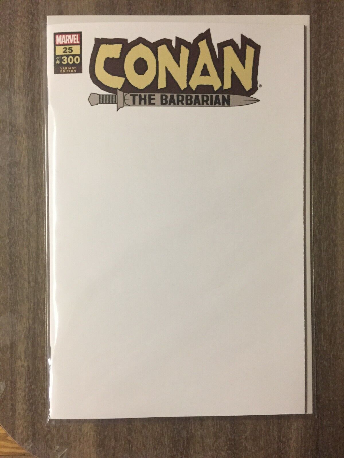 Conan the Barbarian #25 Blank Variant NM