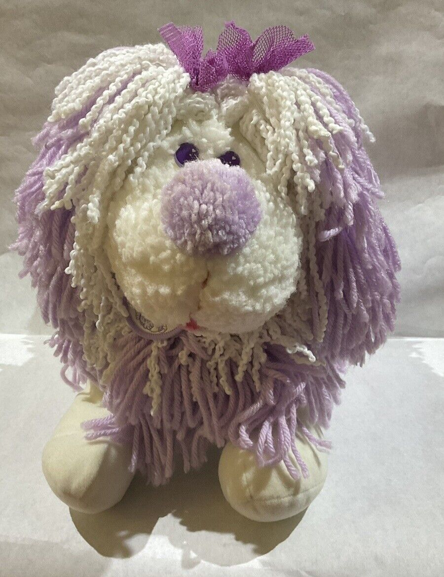Vintage 1986 Kenner “Fluppy Dog” Purple Walt Disney Plush Stuffed Animal Puppy