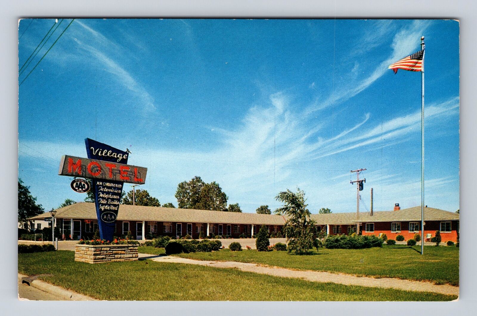 Cleveland OH- Ohio, The Village Motel, Advertisement, Antique, Vintage Postcard