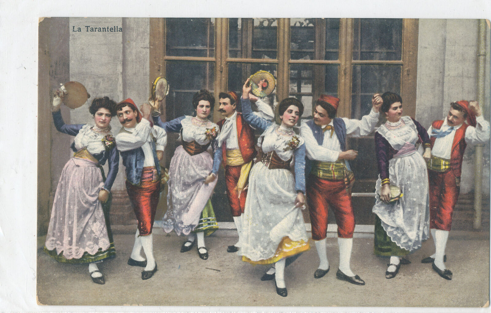 Couples Dancing - La Tarantella postcard