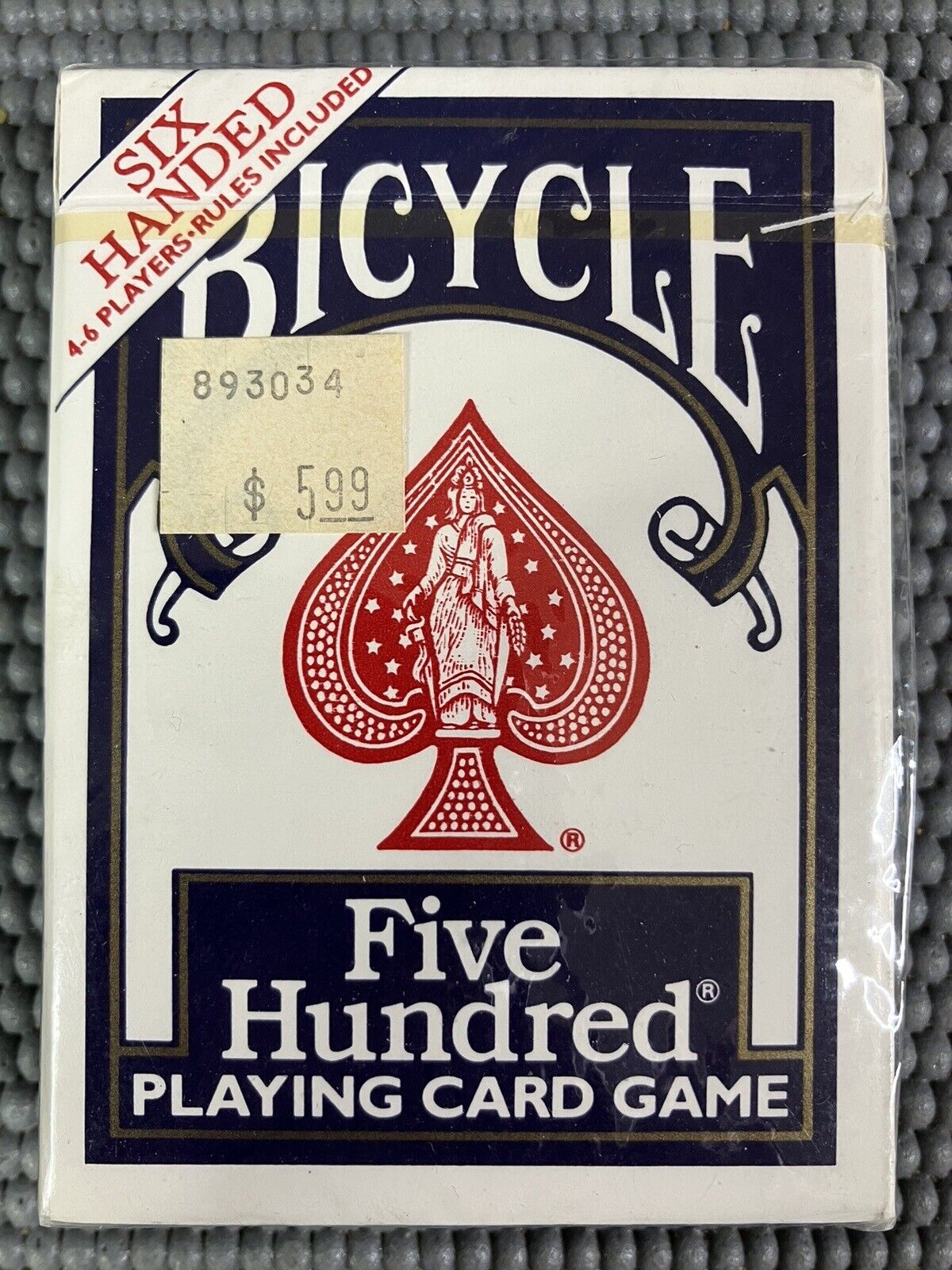 New Bicycle Six Handed Five Hundred Playing Cards 6 500 Deck 63 Game Rummy