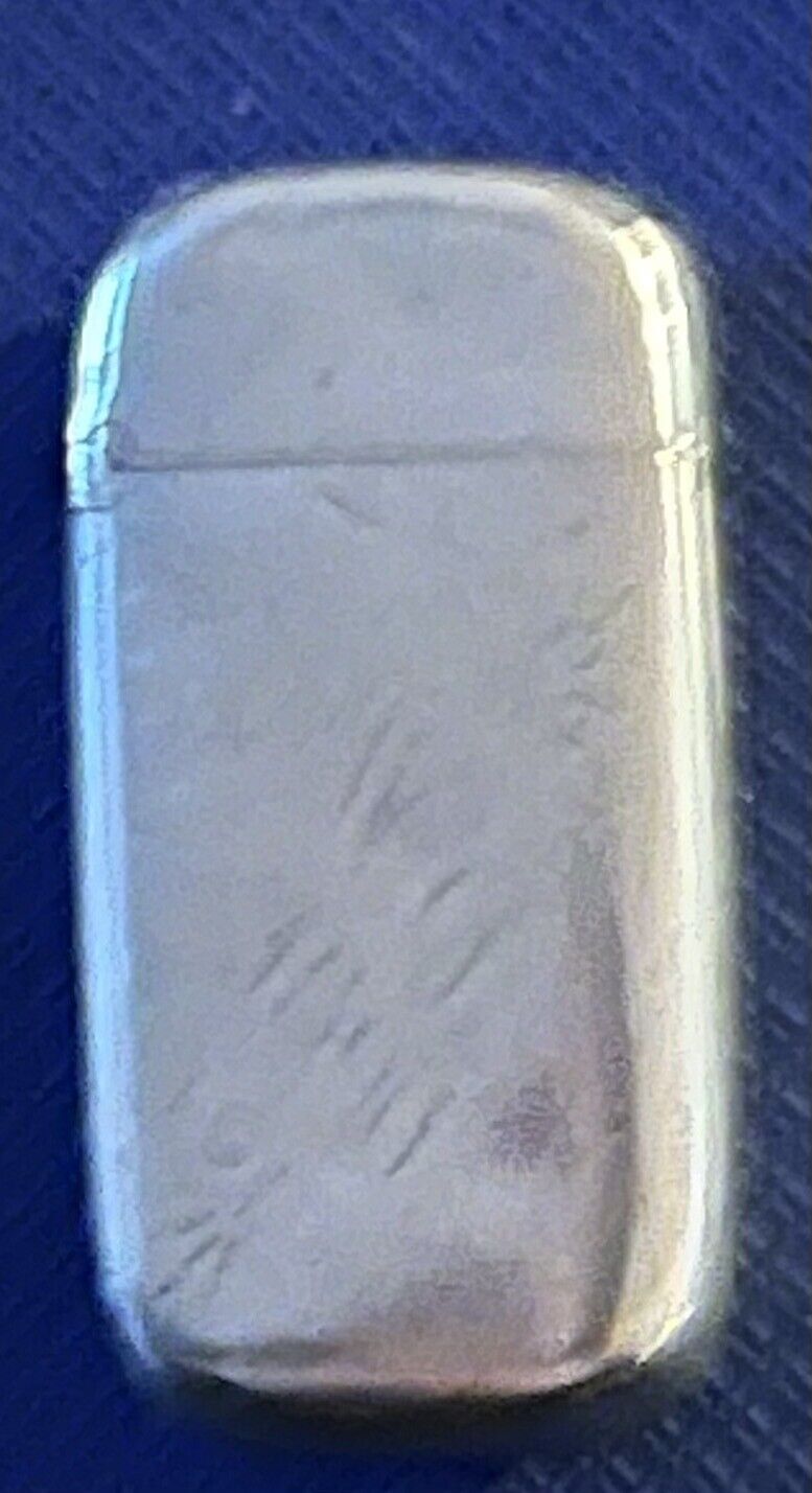 Antique Stevens & Curtis Match Safe Engraved 1890 Pocket Vesta