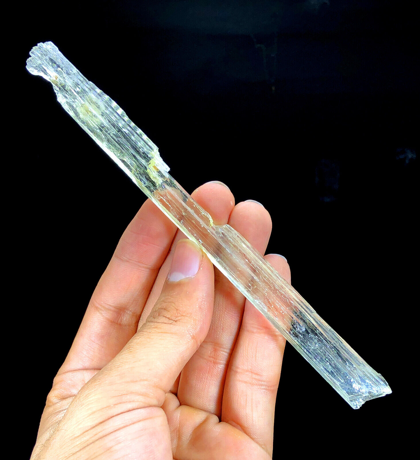 Natural Terminated Yellow Triphane Kunzite Crystal From Afghanistan - 29 gram