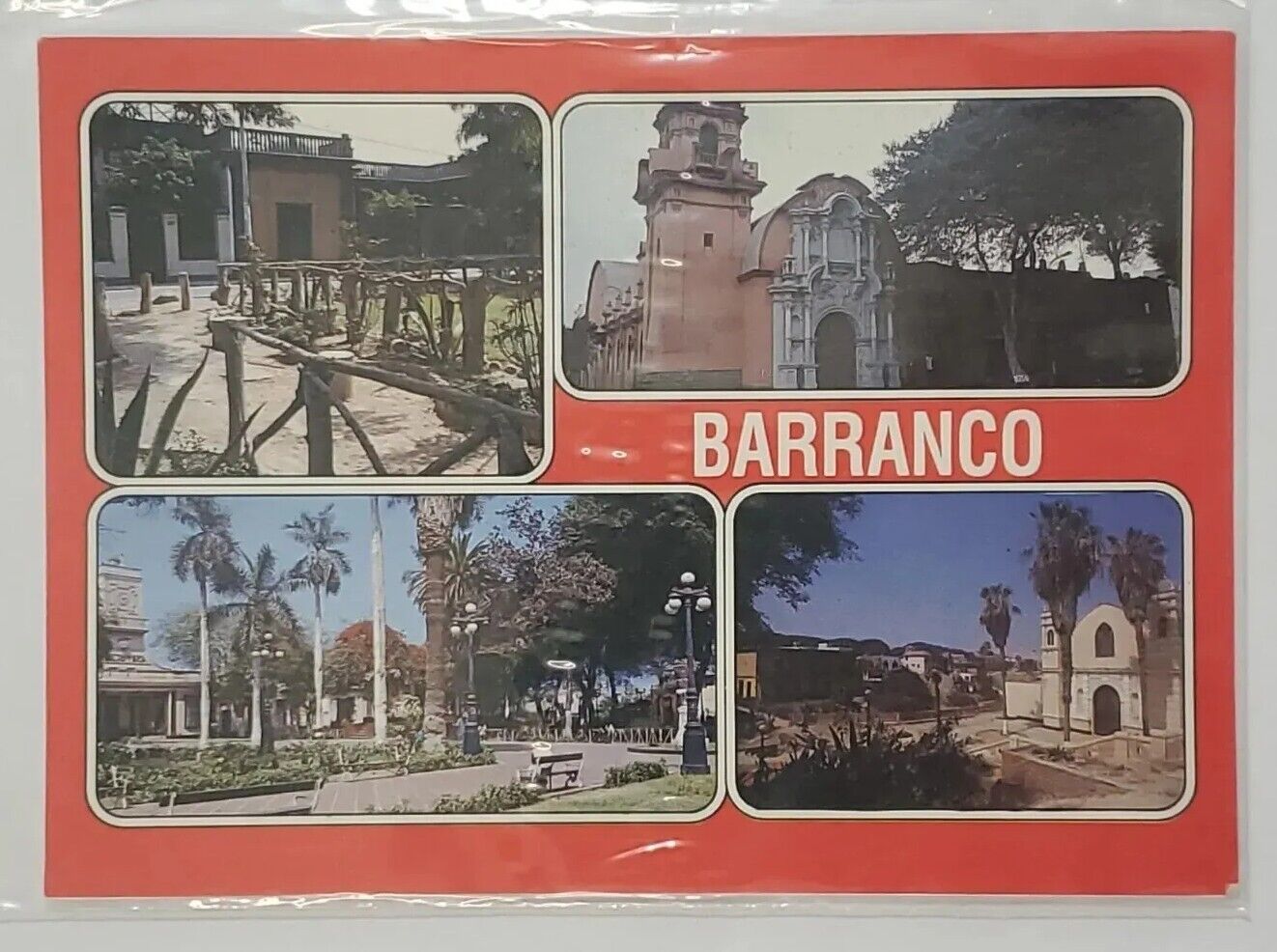 Postcard Barranco Rincones Tipicos Typical Corners Peru Posted 1997 Writing 