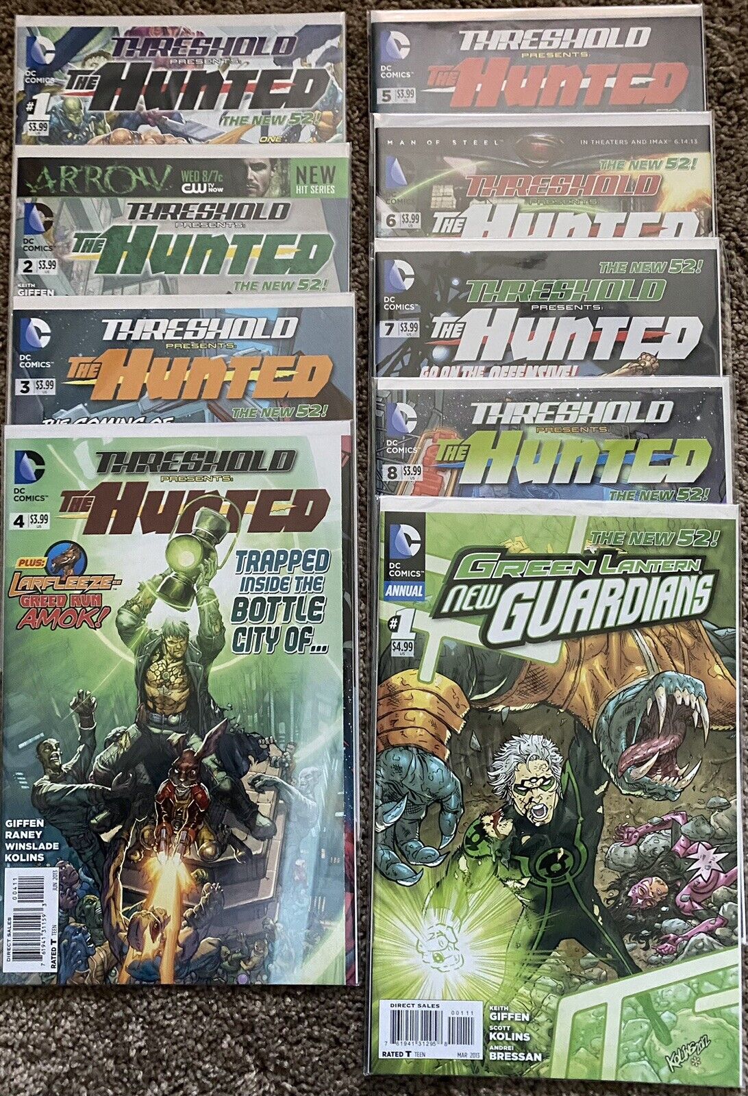 Threshold Presents The Hunted #1-8 Complete Set Plus New Guardians Annual #1 