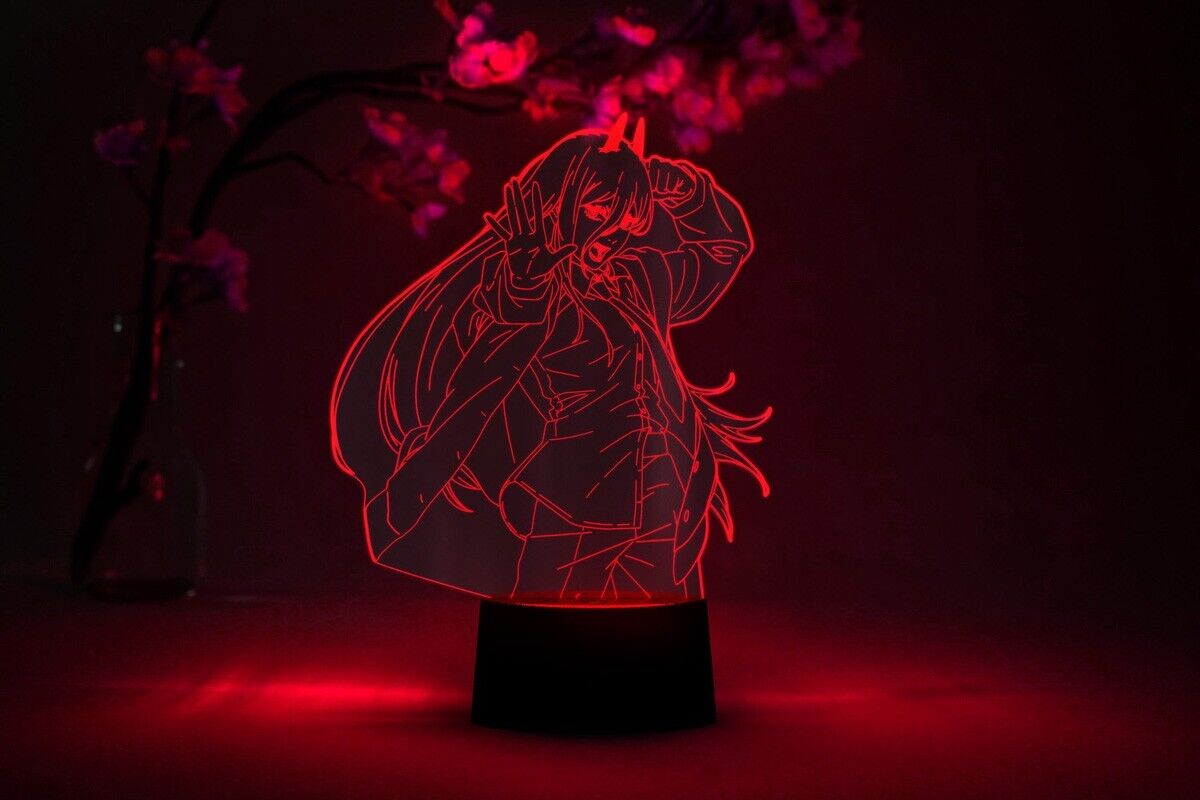Chainsaw Man - Power Otaku Lamp - Officially licensed 16-color remote base lamp