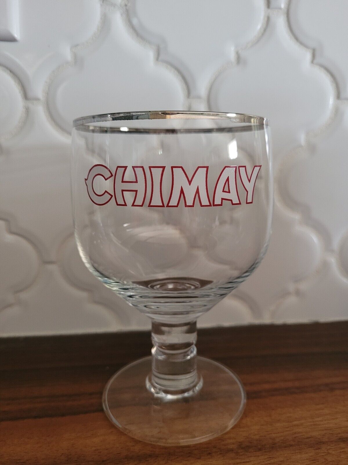 Chimay Peres Trappistes Chalice Glasses 33cl./11.2 oz. Set Of 6 In Original Box
