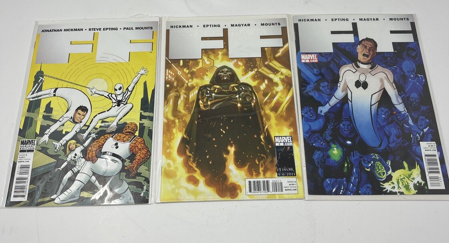 FF (Fantastic Four)  (2011) Marvel Comics Lot Of 3  Includes Variants