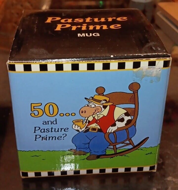Unused Pasture Prime 50th Birthday Mug With Box