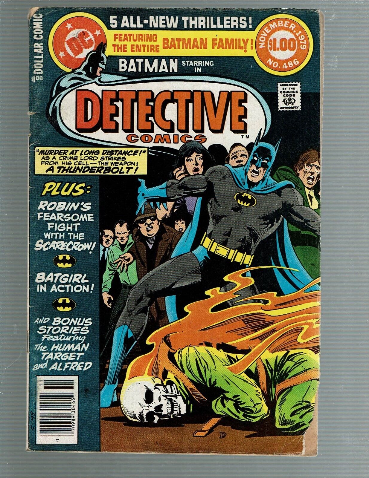 Detective Comics 486 Batman Robin Batgirl Scarecrow G/VG
