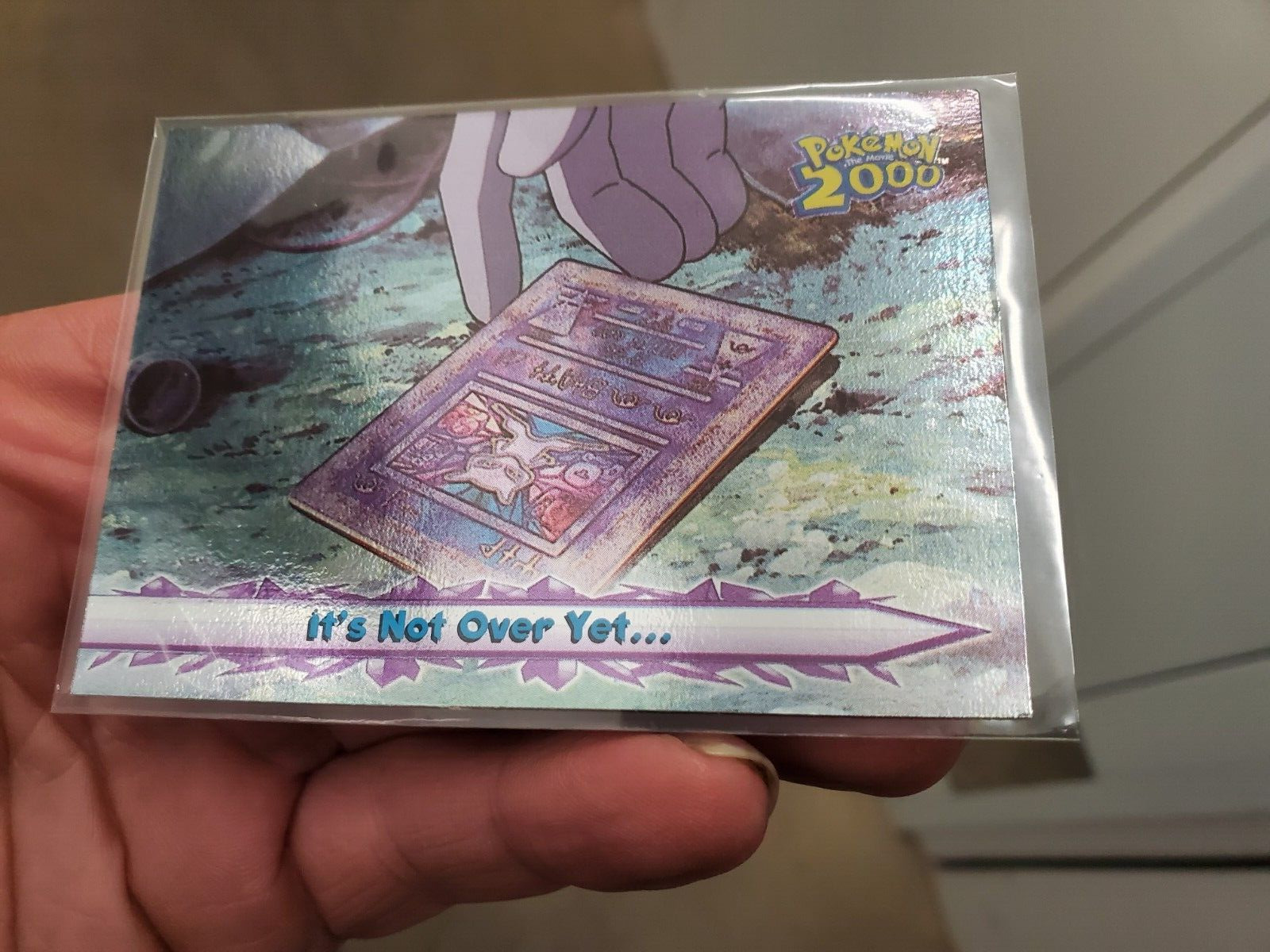 HOLO LP Pokemon Topps Card - Pokemon 2000 - It's Not Over Yet #70 - Foil