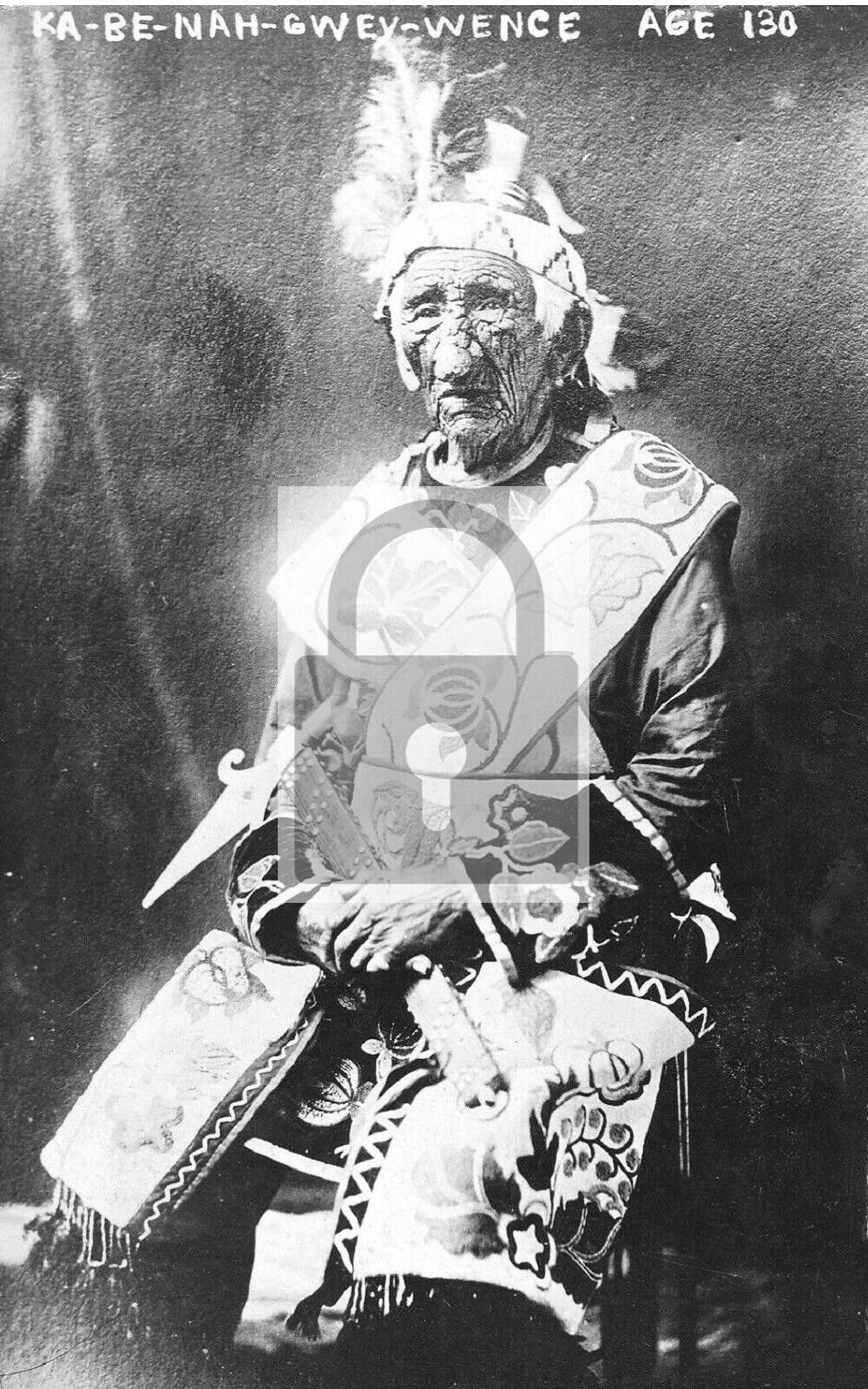 Chief John Smith Ojibwe Chippewa Indian Cass Lake Minnesota MN Reprint Postcard