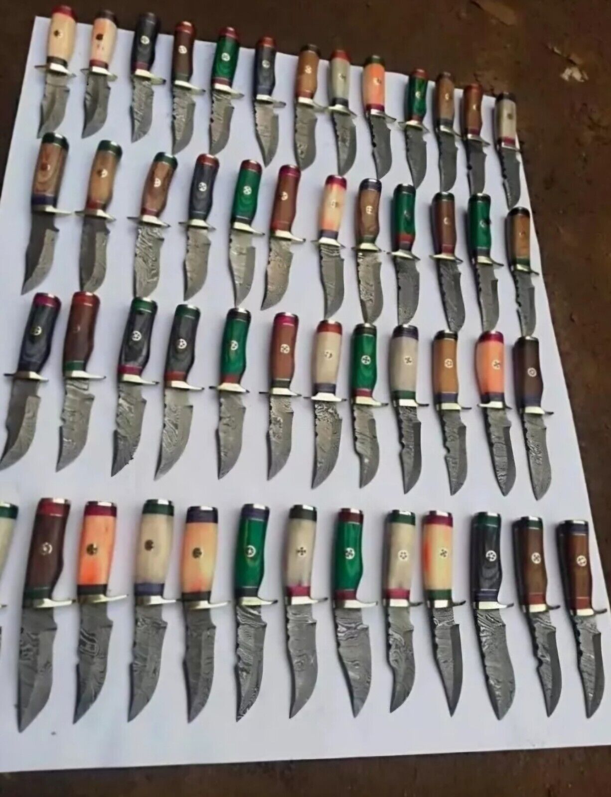10 Handmade Damascus Knifes