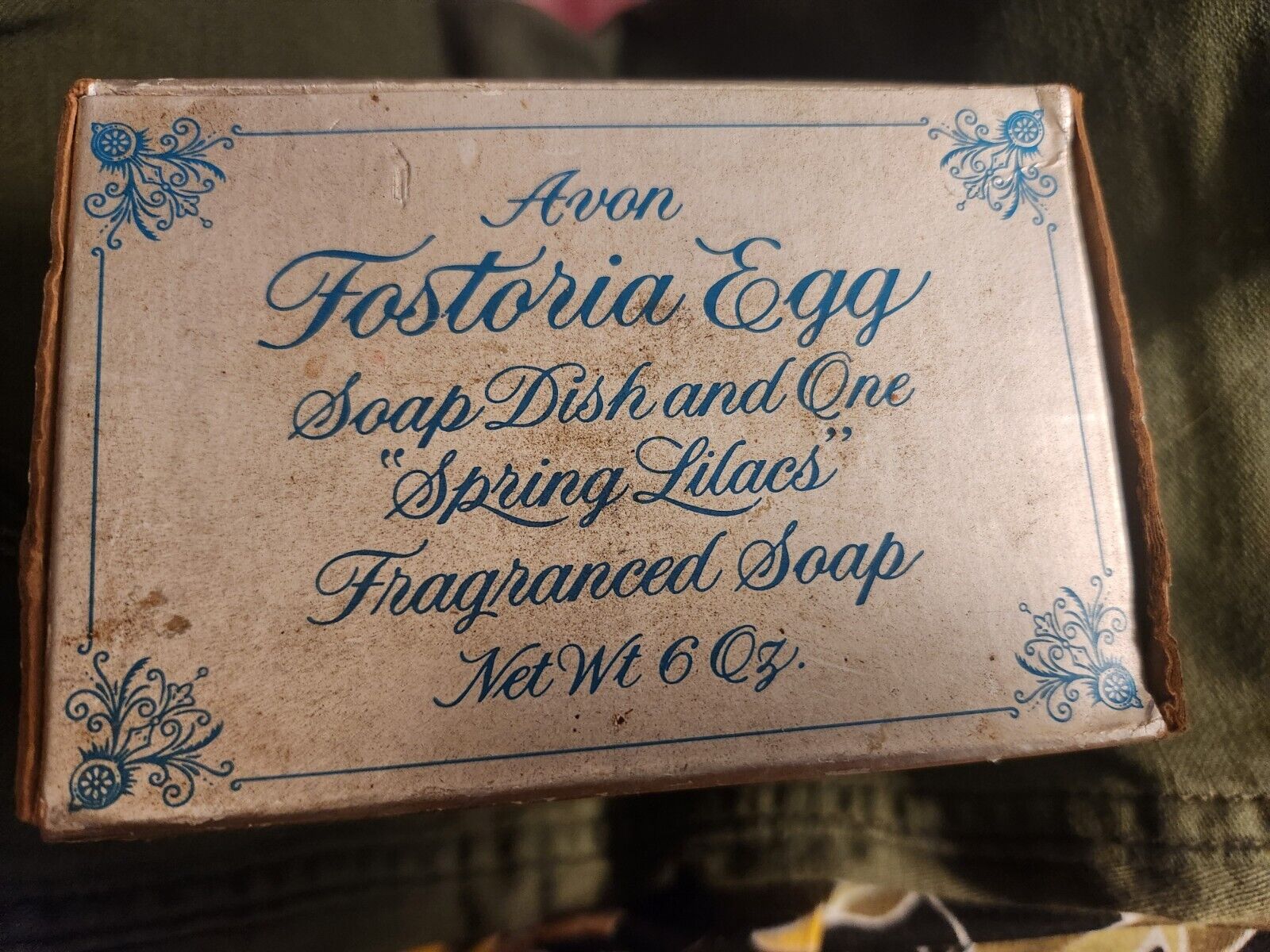 Avon Fostoria Lead Crystal Egg Soap Dish Mother\'s Day 1977 - Vintage