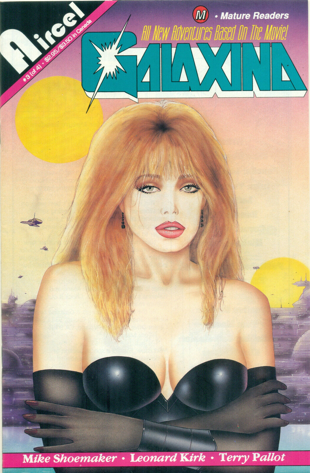 Galaxina #3 By Kirk Dorothy Stratten Sci Fi Movie Painted Cover Aircel 1992