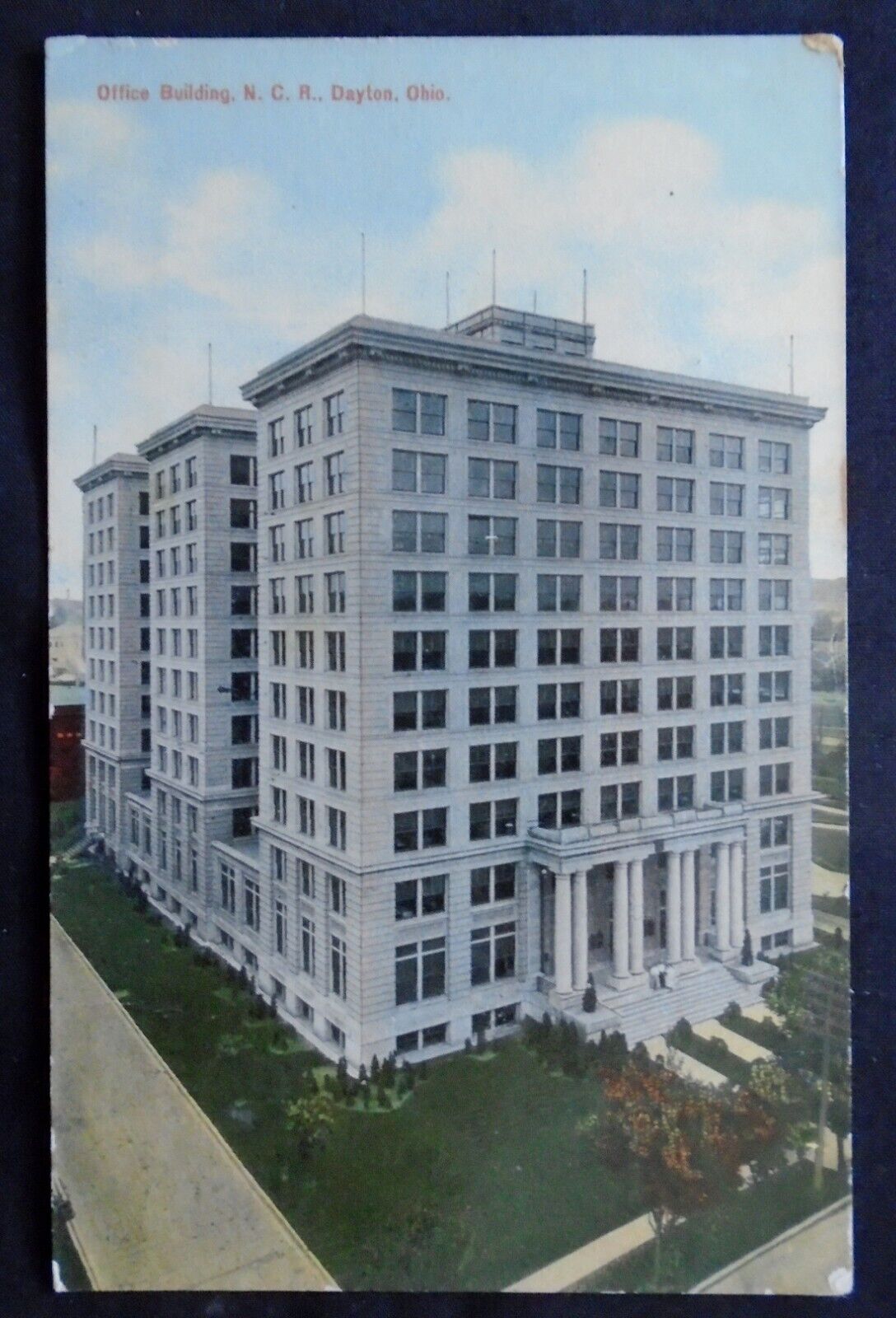 Dayton, OH, Office Building, N.C.R., postmarked 1910