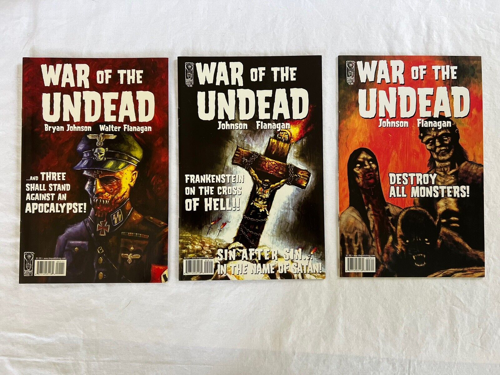 War of the Undead (IDW 2007) AMC Comic Book Men #1-#3 Complete Set Run VF+/NM