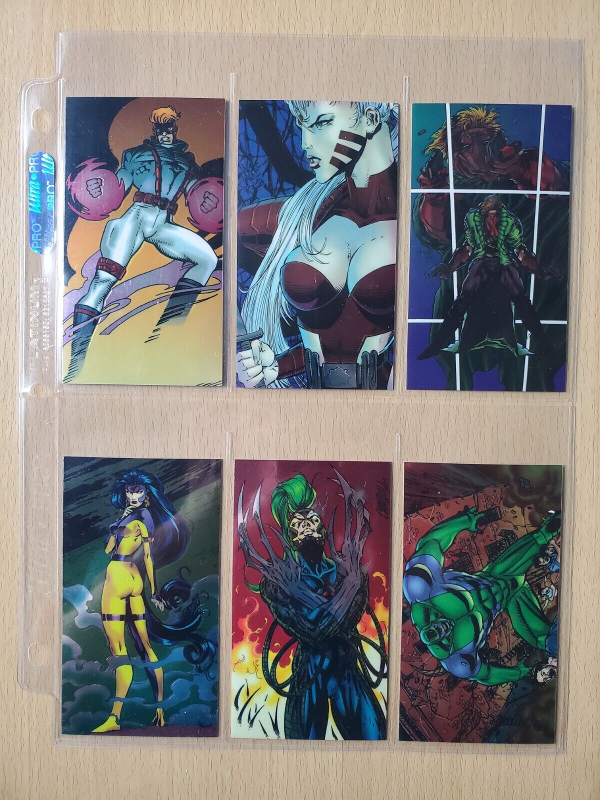 1994 WILD.C.A.T.S  CHROMIUM OVERSIZE  COMPLETE SET OF 96 TRADING CARDS