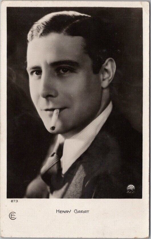 Vintage 1930s HENRY GARAT Photo RPPC Postcard Romanian Film Actor -French Movies