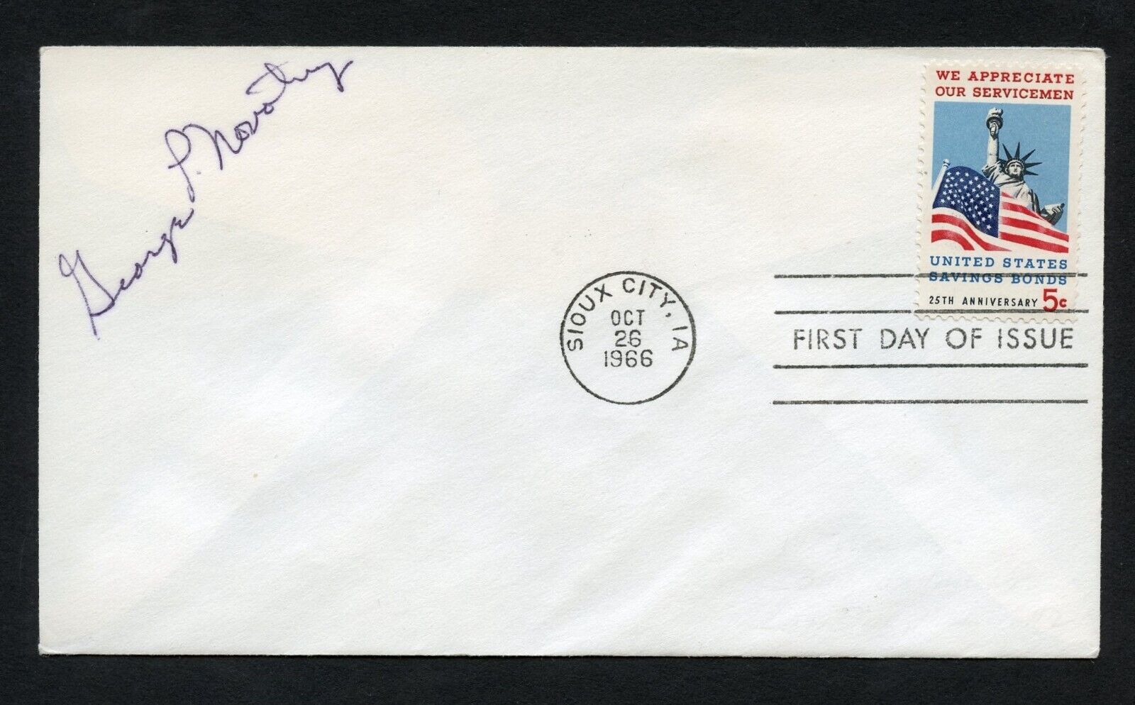 George P. Novotny d2018 signed autograph auto First Day Cover WWII ACE USAAF