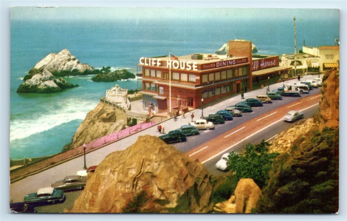 Postcard Seal Rocks, San Francisco CA Cliff House G122