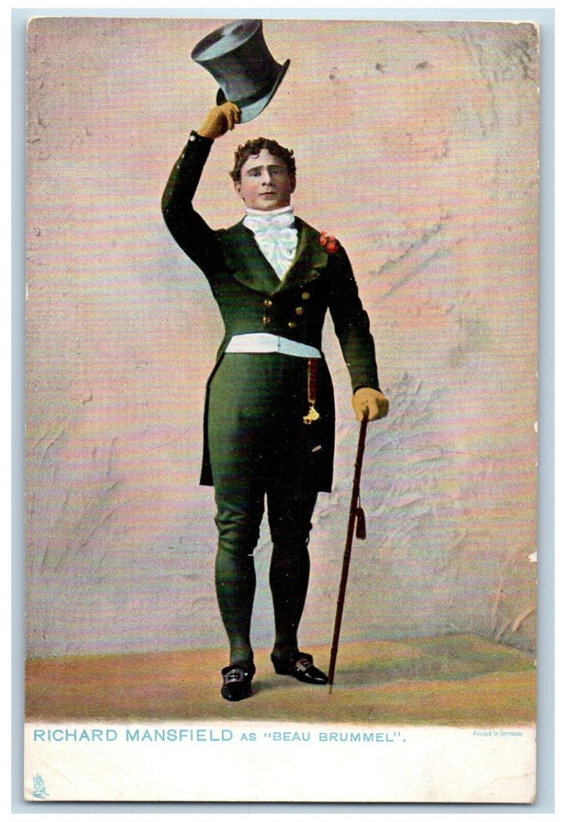 Richard Mansfield Postcard As Beau Brummel Actor Tuck's c1905 Unposted Antique