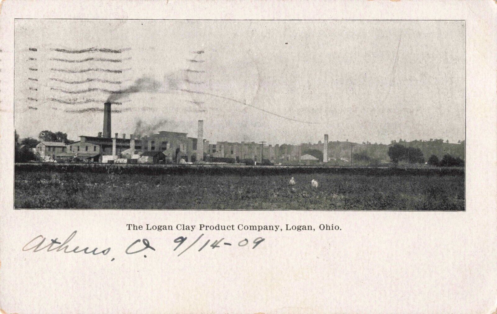 The Logan Clay Product Company Logan Ohio OH 1909 Postcard