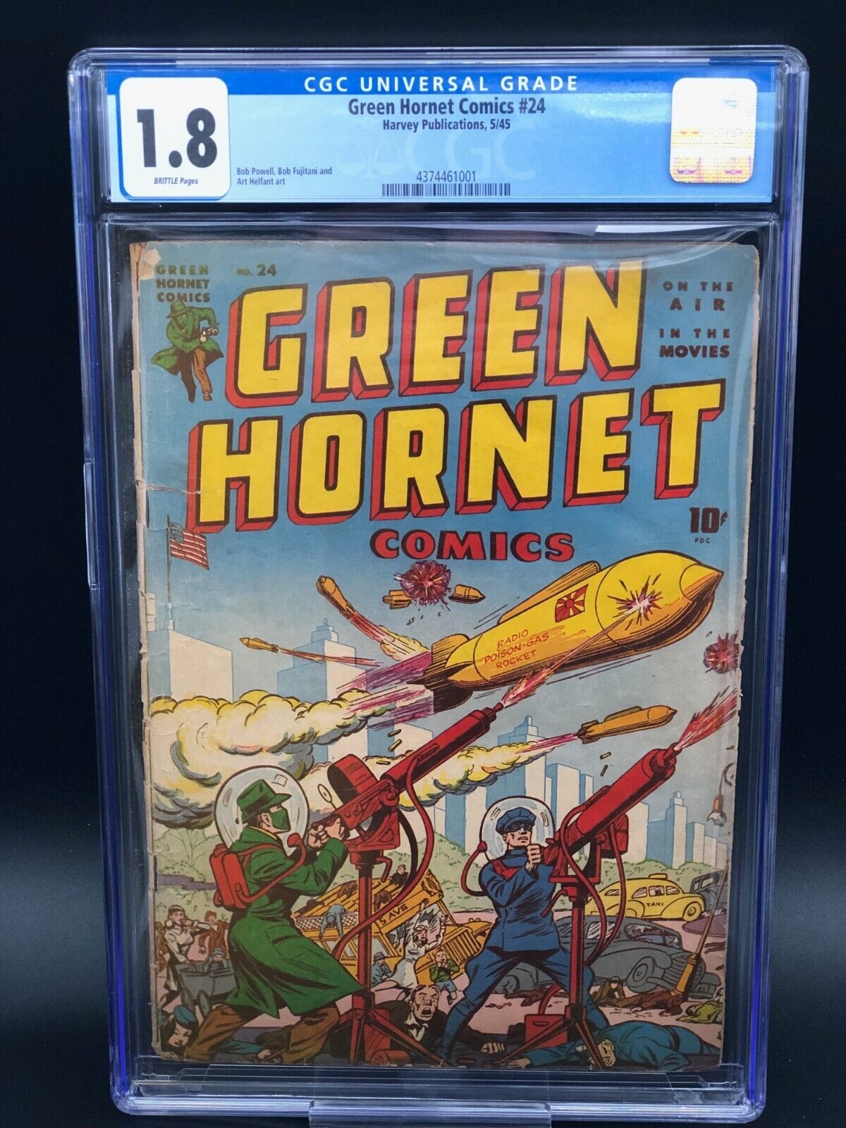 Green Hornet Comics #24 Harvey Publications CGC 1.8 1945 Golden Age Classic