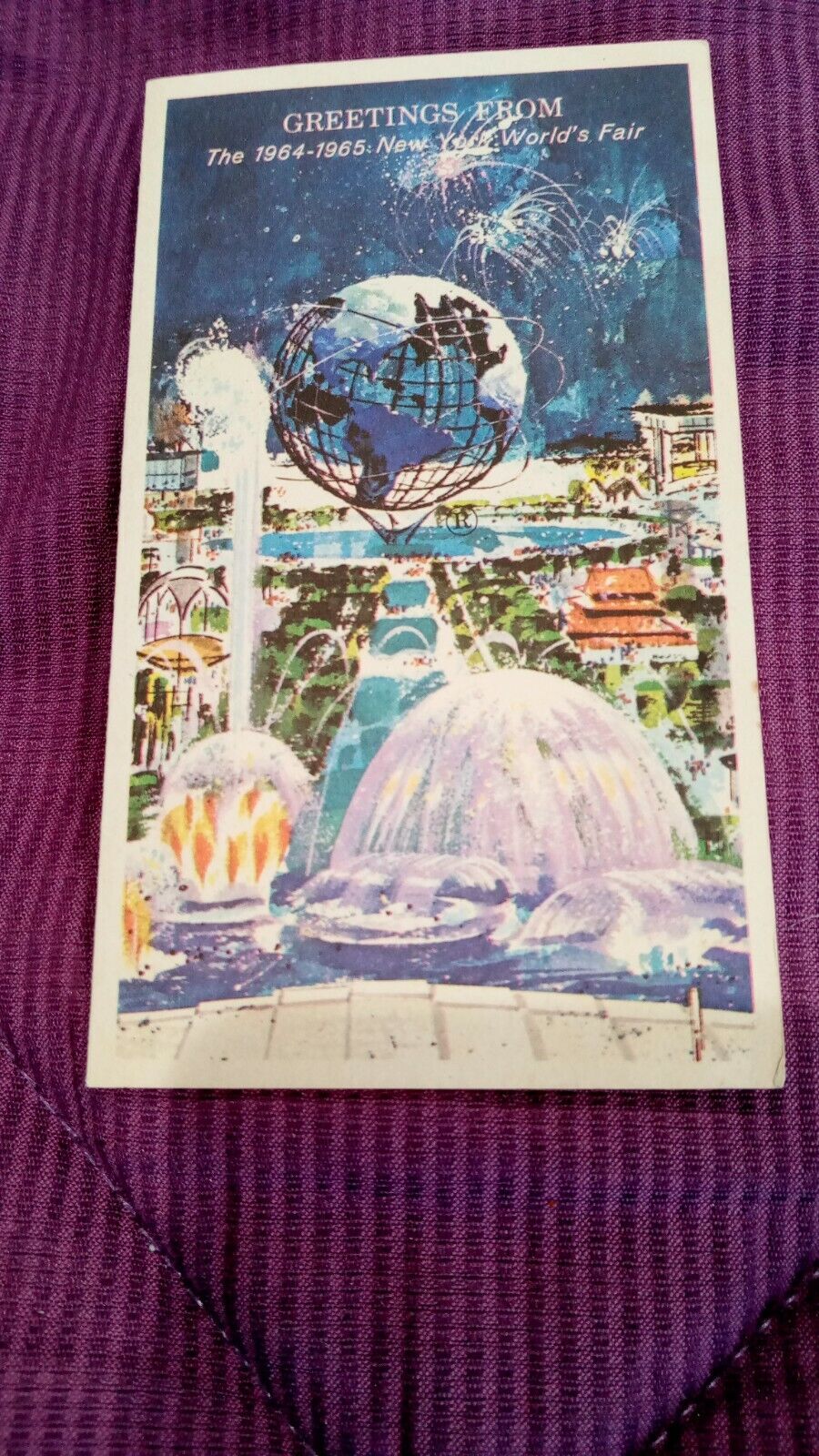 Card Greetings From The 1964-65 New York World's Fair W. D. Shaw NYC Unused