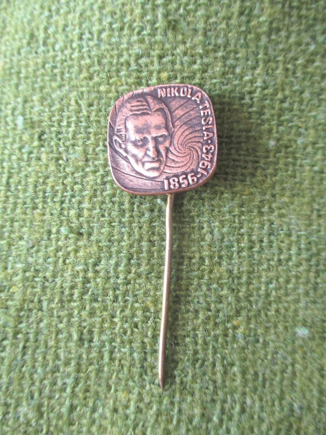 vintage NIKOLA TESLA lapel pin #6  - GREAT GIFT