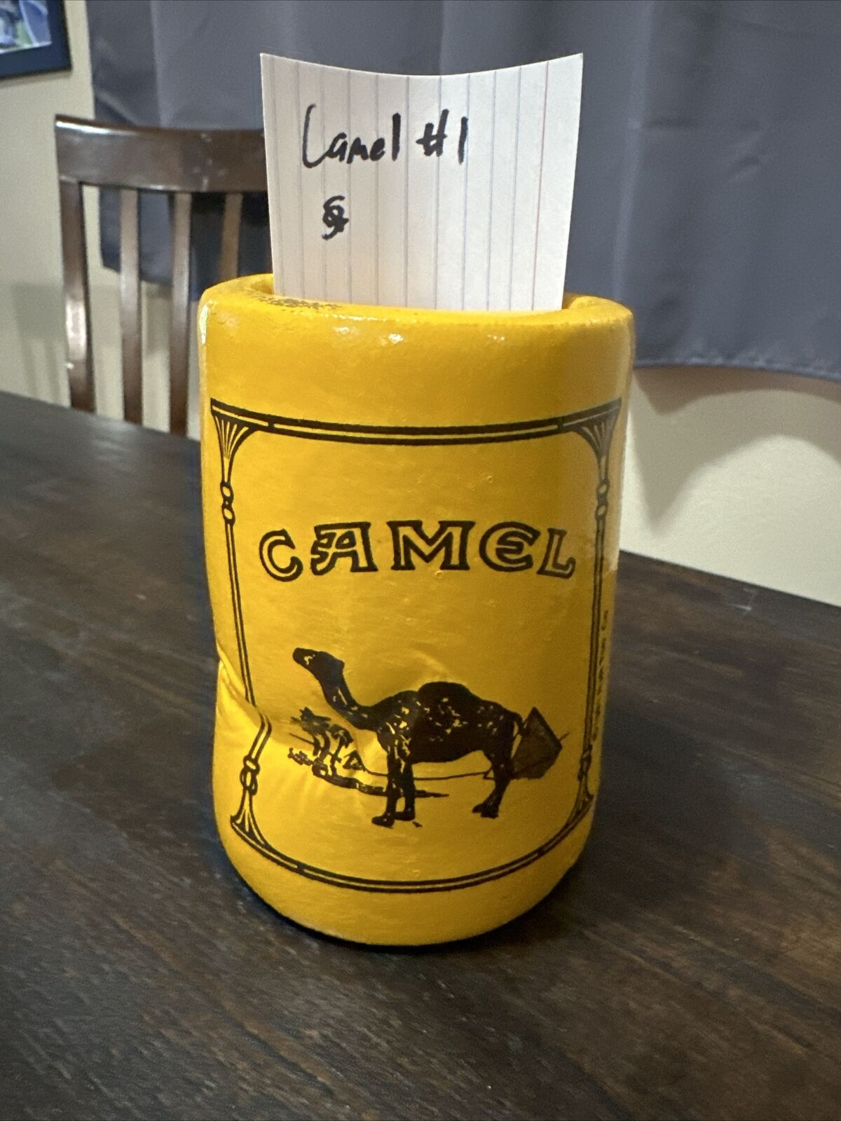Vintage 1981 Camel Foam Shell Koozie Coozie Cool Joe Beverage Can Holder