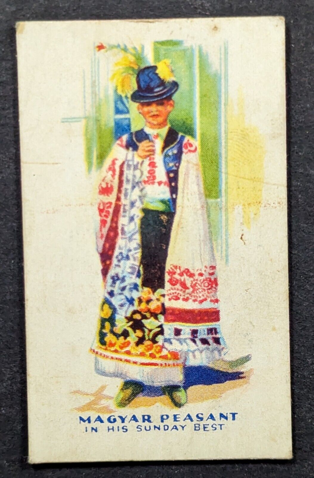 Vintage 1930s Magyar Peasant E196 Necco Candy Card #9