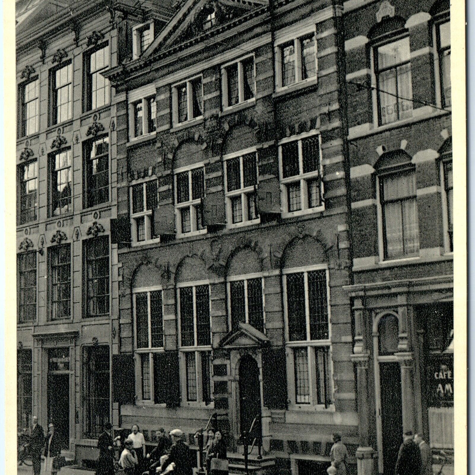c1930s Jodenbreestraat, Amsterdam, Netherlands Rembrandt Museum Postcard A121