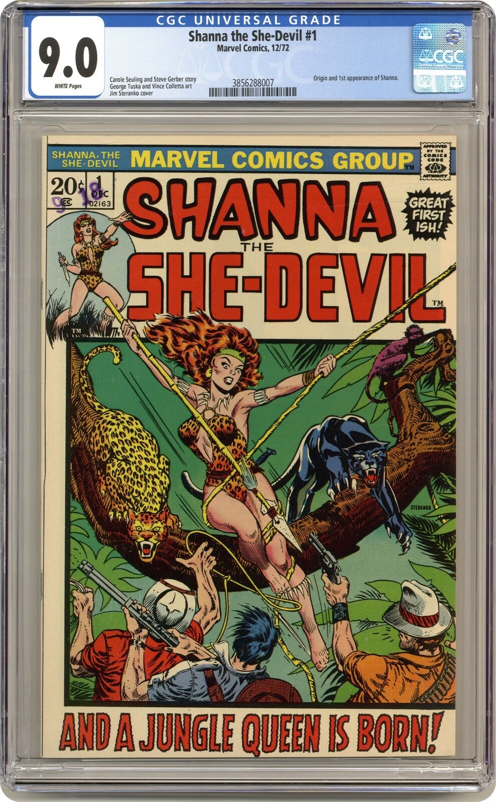 Shanna The She-Devil #1 CGC 9.0 1972 3856288007