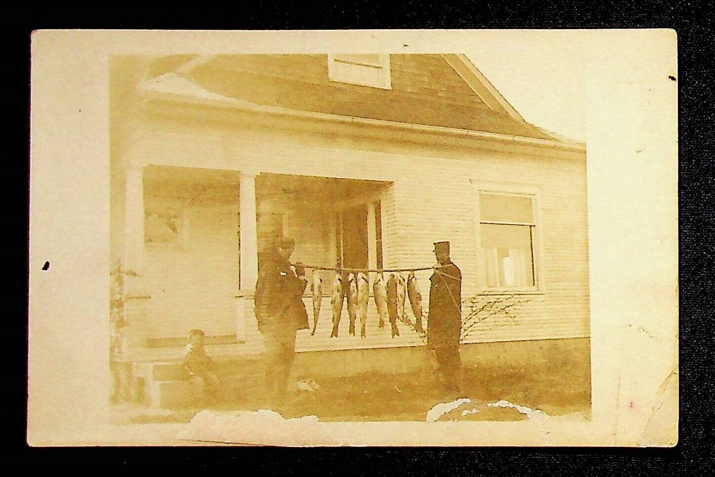 1900\'s Fishing Catch RPPC Real Photo Postcard Chillicothe Ohio