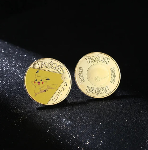 Pokemon Pikachu Gold Metal Coin Vintage 1oz Exclusive Collectible/Gift/display