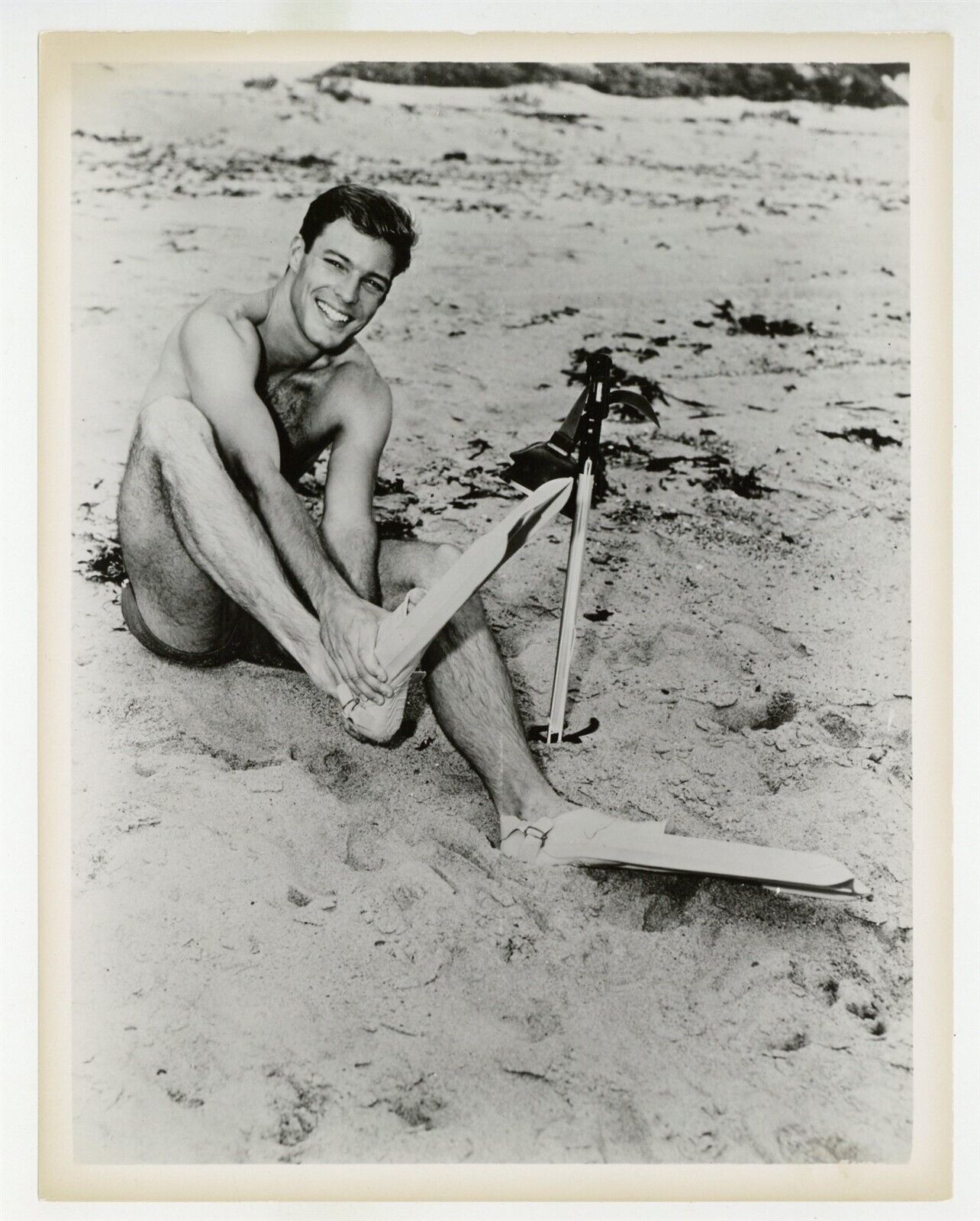 Richard Chamberlain 1962 Beach Beefcake Photo 8x10 Teen Idol Dr Kildare 10361