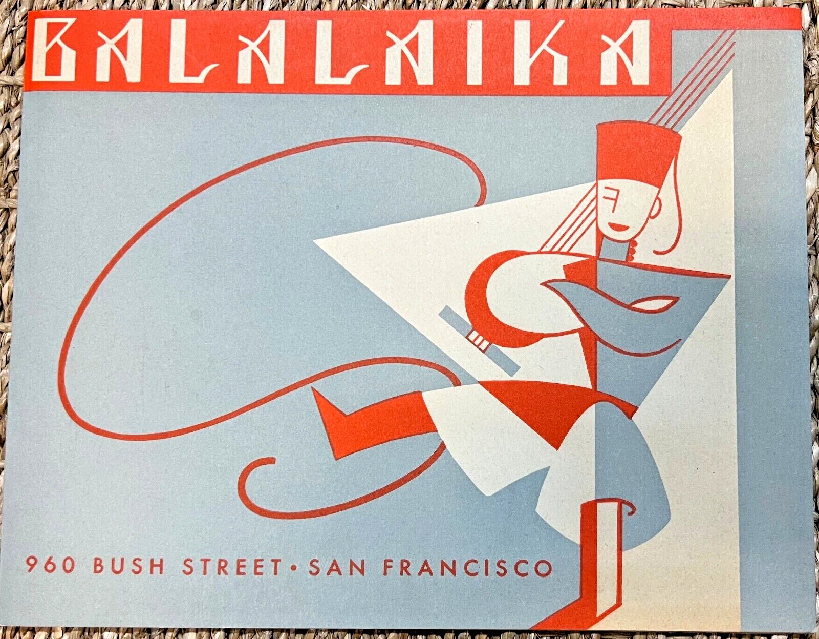 Vintage 1946 Balalaika Restaurant/Nightclub San Francisco Souvenir Photo Folder